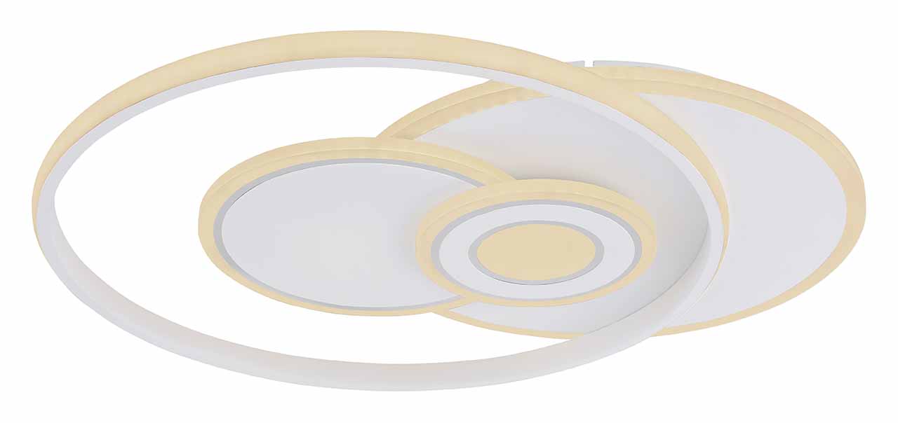 Moderne weiße runde Deckenlampe Globo Roderick – Bild 2