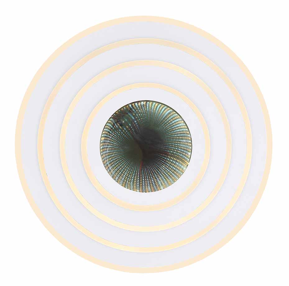 Moderne weiße runde Metall-Deckenlampe Globo Jocelyn – Bild 2