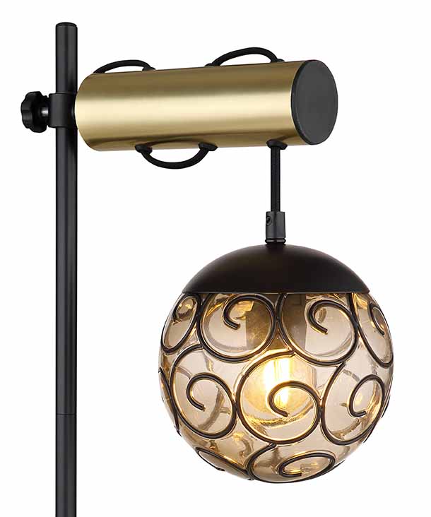 Orientalische schwarze Kugel-Tischlampe Globo Fitz – Bild 2