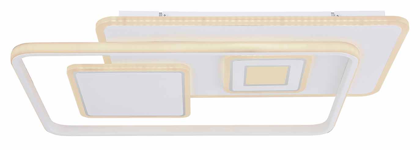 Rechteckige moderne weiße Deckenlampe Globo Roderick – Bild 2