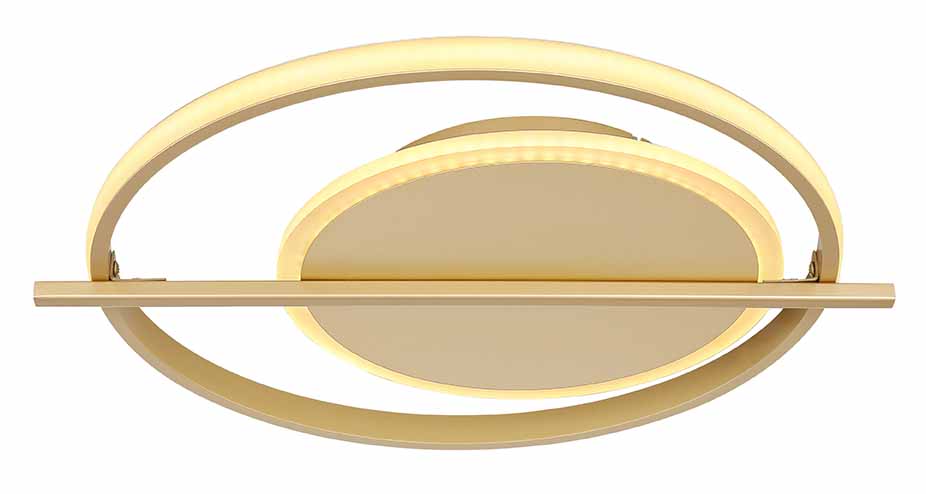 Runde goldfarbene Design-Deckenlampe Globo Reball – Bild 2