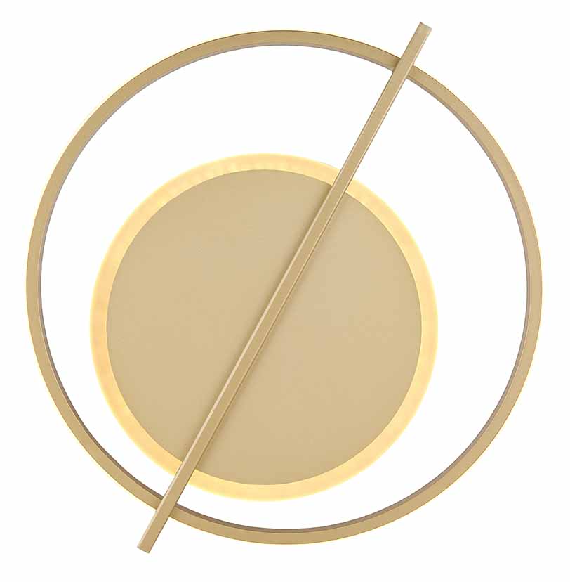 Runde goldfarbene Design-Deckenlampe Globo Reball – Bild 3