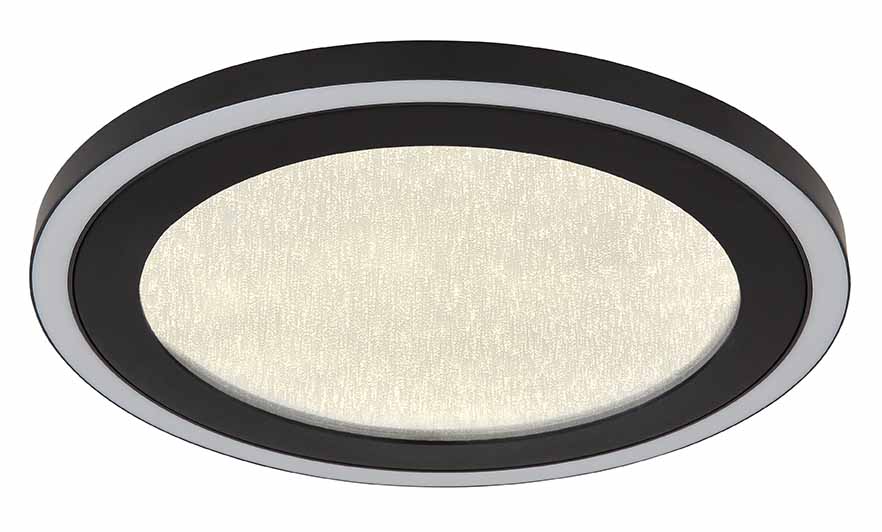 Runde moderne Deckenlampe schwarz/weiß Globo Davies – Bild 3