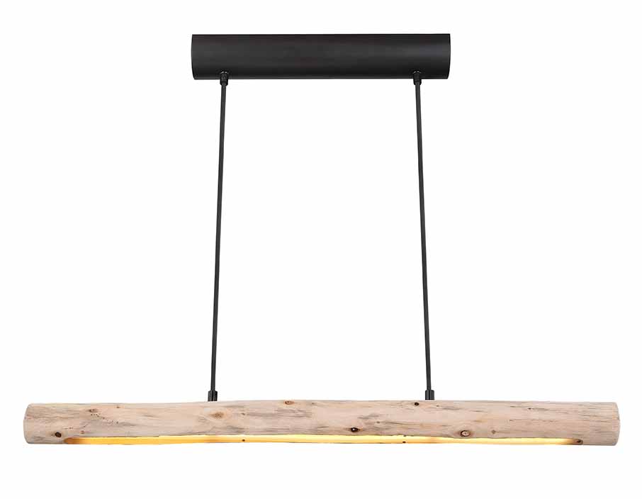 Rustikale schwarze Metall Hängelampe Globo Mella – Bild 2