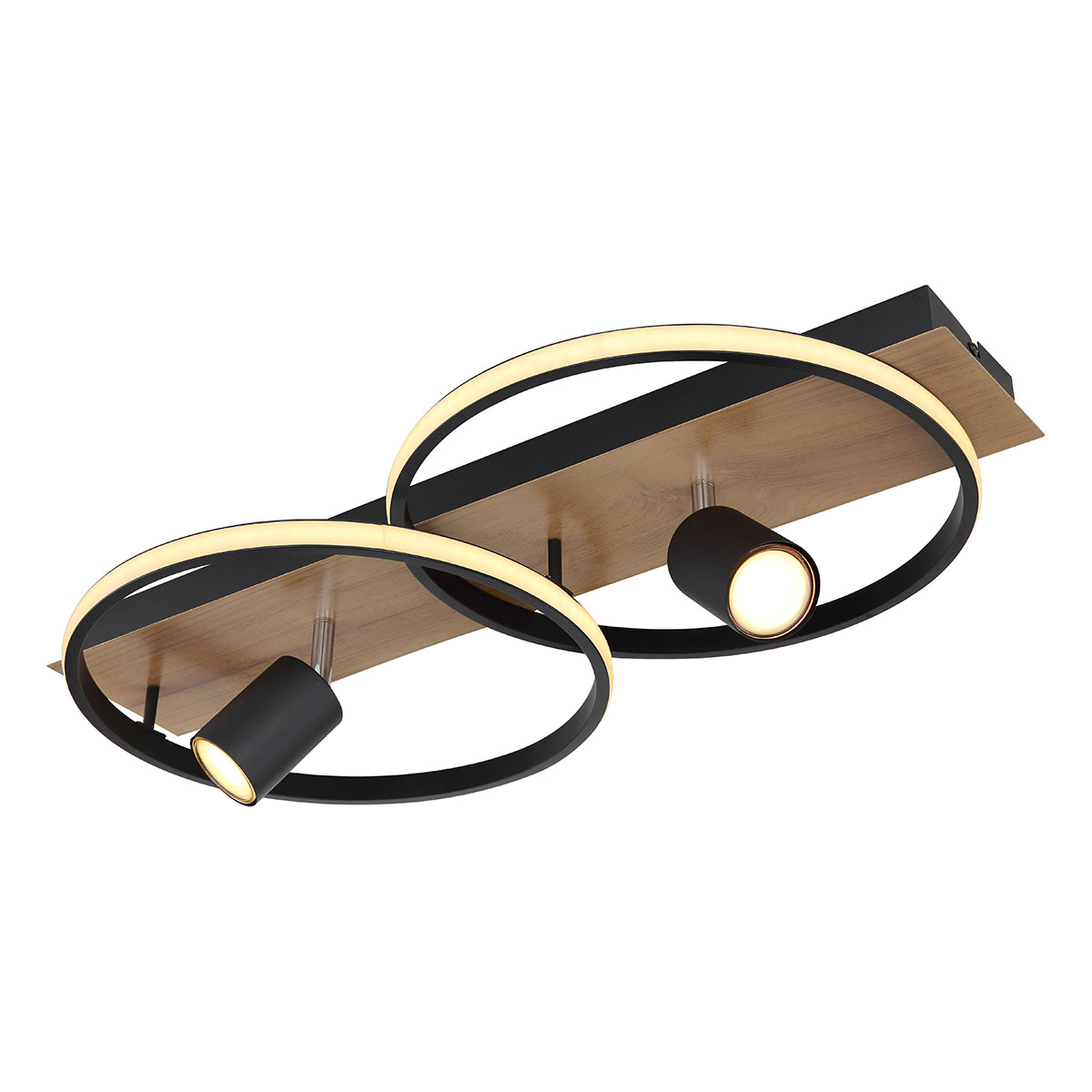 schwarz/braune-deckenlampe-2-kreis/spots-globo-danny-67309-36