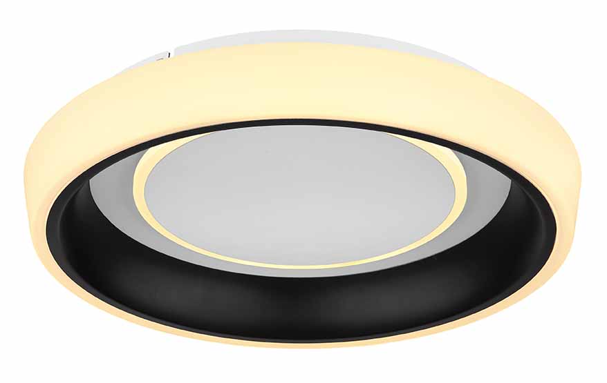 Schwarze moderne Metall-Deckenlampe Globo Tabano – Bild 4