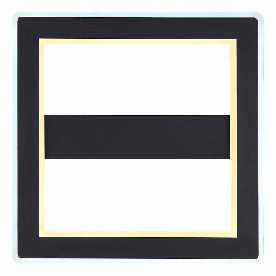 Schwarze moderne quadratische Deckenlampe Globo Mattia – Bild 3