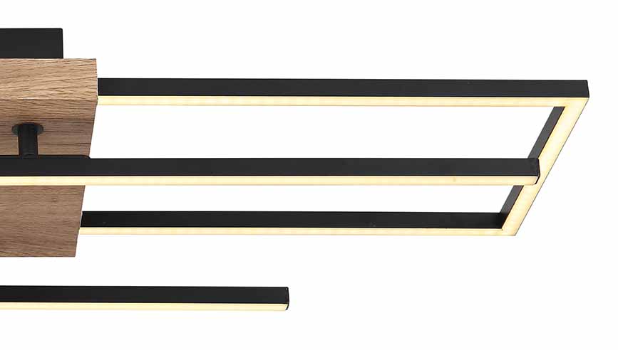 Schwarze Stäbe moderne Deckenlampe Globo Kendra – Bild 4