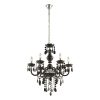 schwarzer-kronleuchter-6-flammig-metall/acryl-globo-cuimbra-i-63110-6