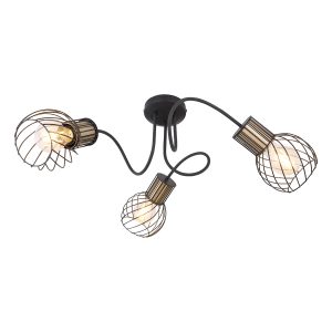 schwarz/goldene-3-licht-deckenlampe-mit-gitterkappe-globo-argusto-54013-3