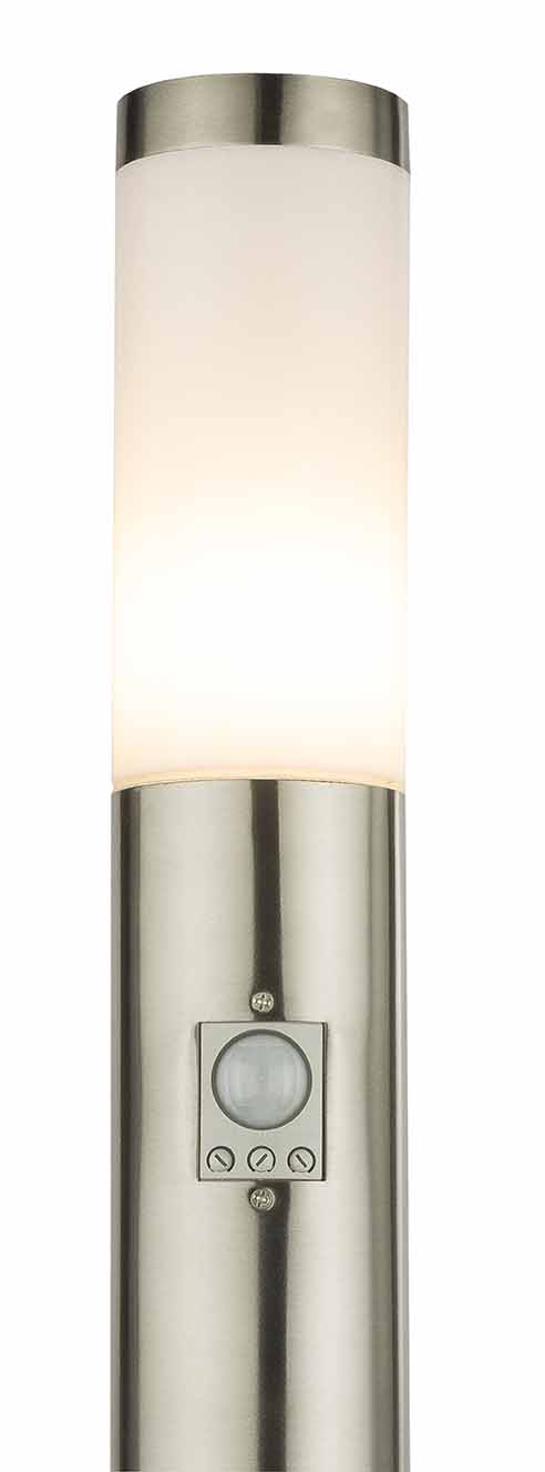 Silberne moderne Metall-Außenlampe Globo Boston I – Bild 3