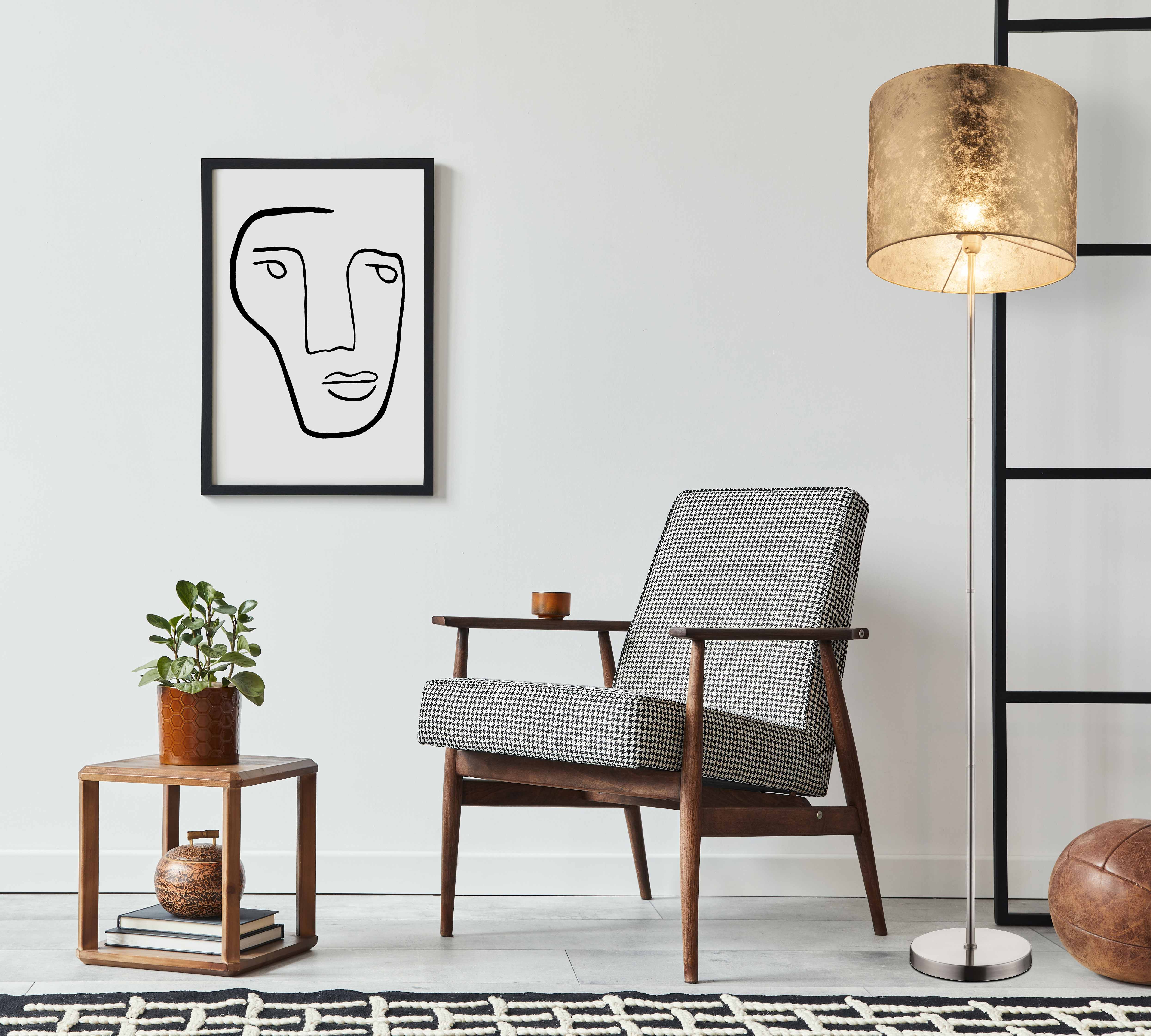 Stehlampe klassisch Metall Nickel Globo Amy – Bild 2