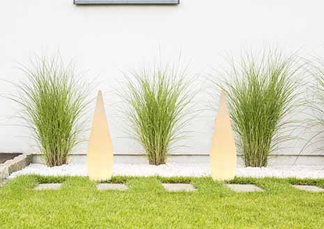 Trendige weiße Kunststoff-Außenlampe Globo Vascon – Bild 4