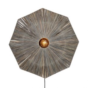 wandlampe-grau-raffia-achteck-l-good&mojo-panama-panw031dg