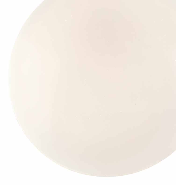 Weiße Deckenlampe Rund Weiß Globo Sajama I – Bild 3