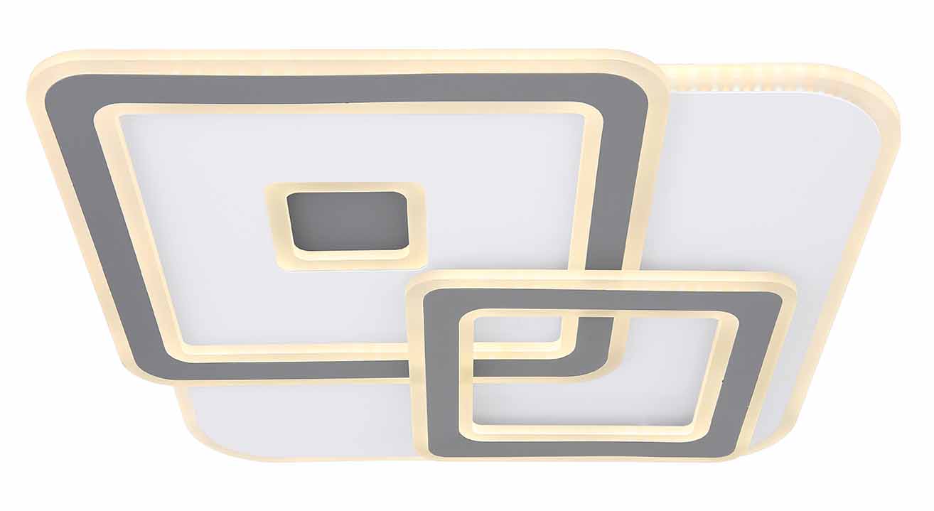 Weiße Hightech-Deckenlampe mit quadratischer Konstruktion Globo Kique – Bild 2