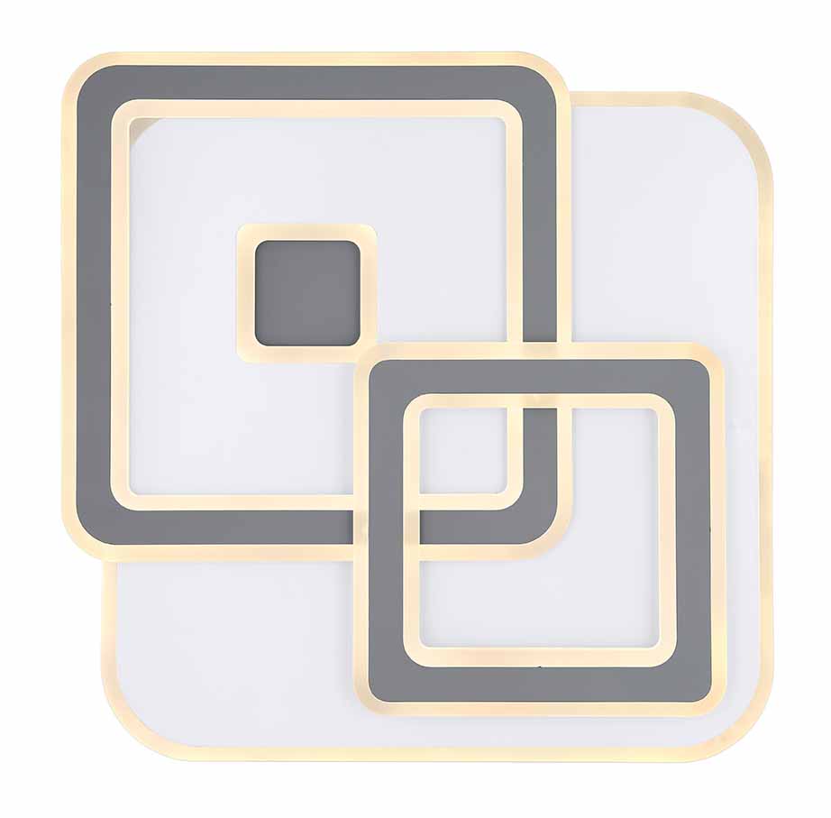 Weiße Hightech-Deckenlampe mit quadratischer Konstruktion Globo Kique – Bild 3