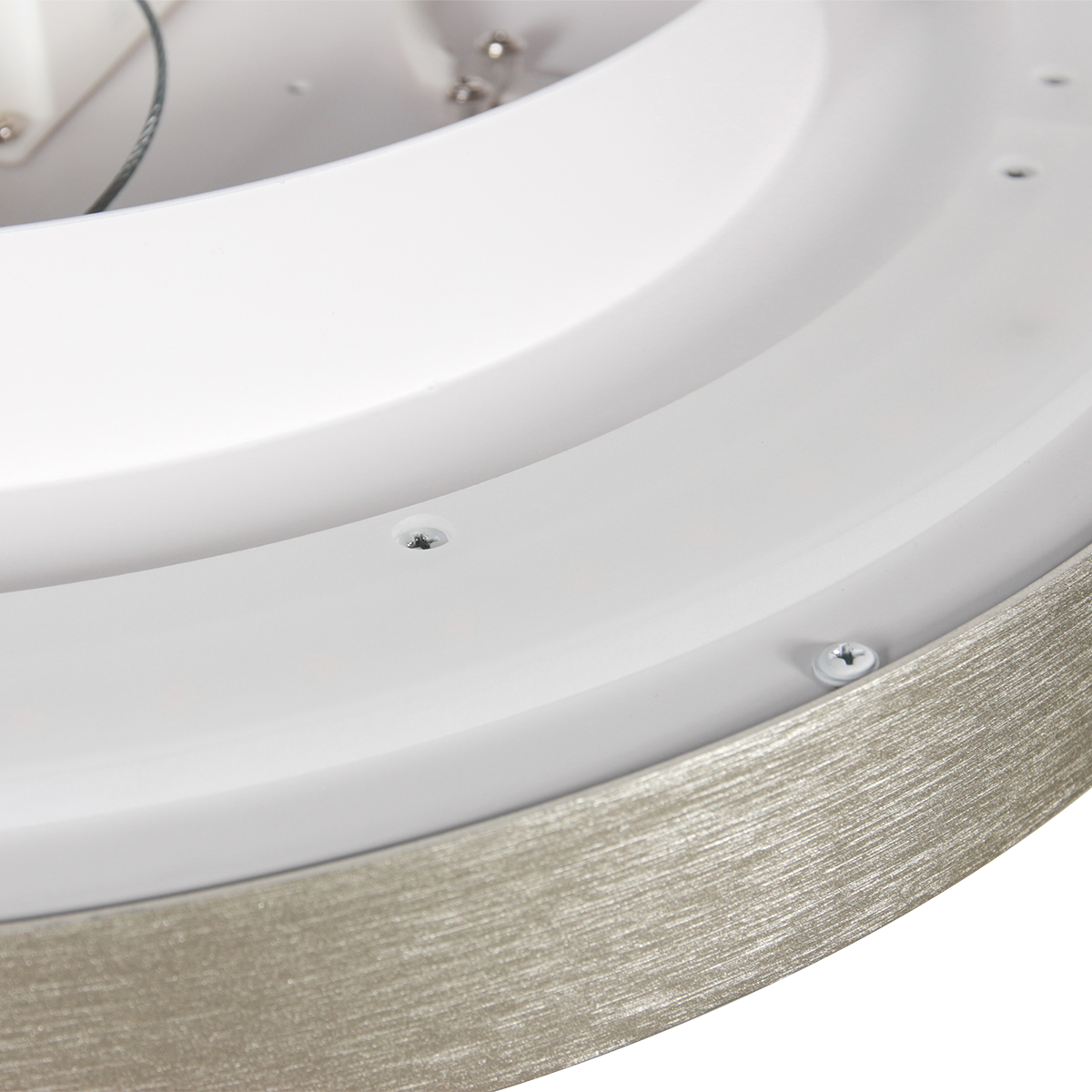 Runde Deckenleuchte in Stahlfarbe Steinhauer Flady – Bild 4