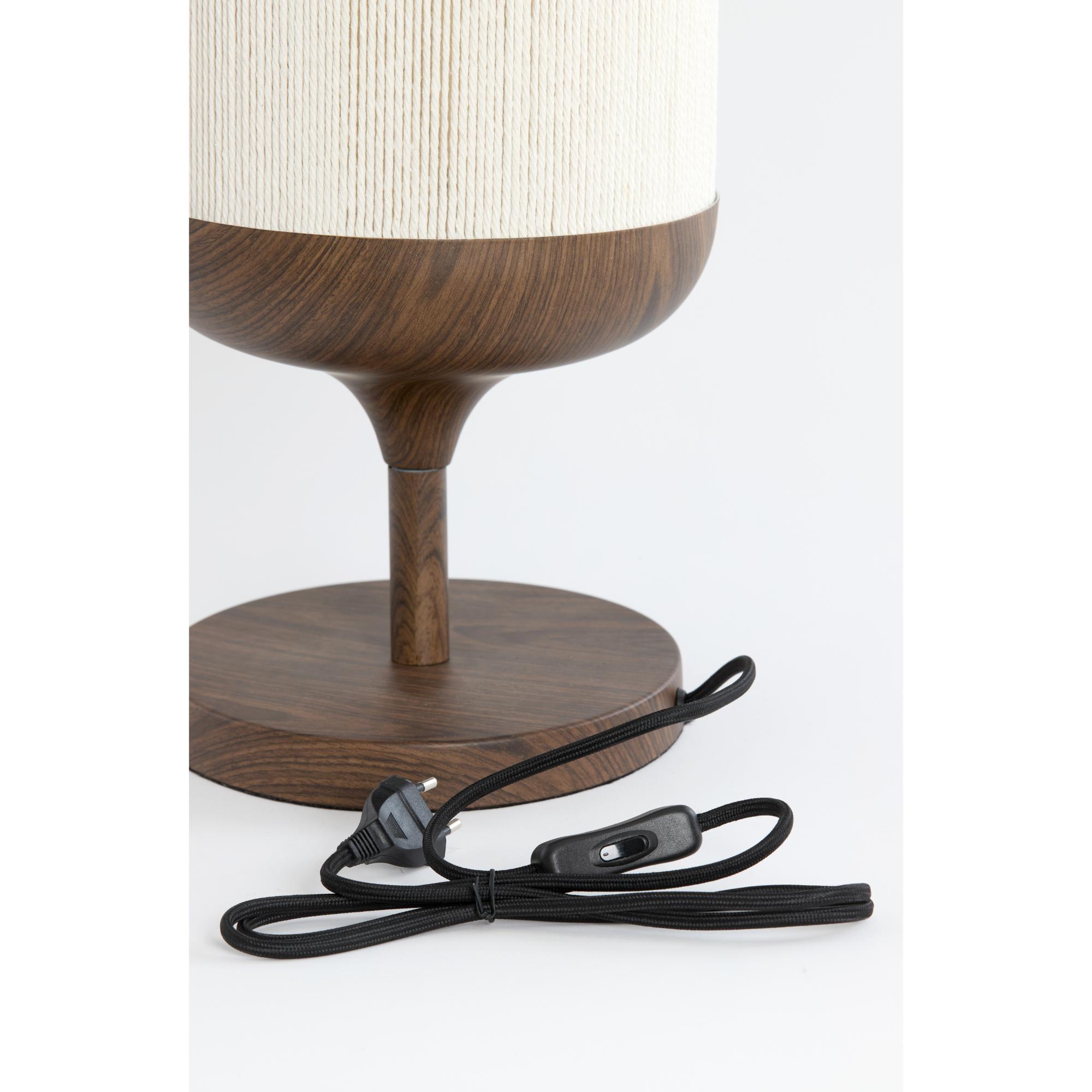 Japandi-Tischlampe beige/braun becherförmig Light & Living Dania – Bild 3