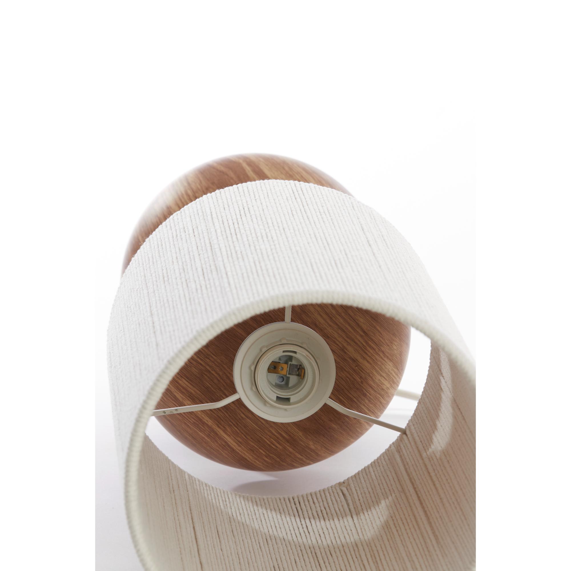 Japandi-Tischlampe mit 3-Holzplatten beige/natürlich Light & Living Danialo – Bild 4
