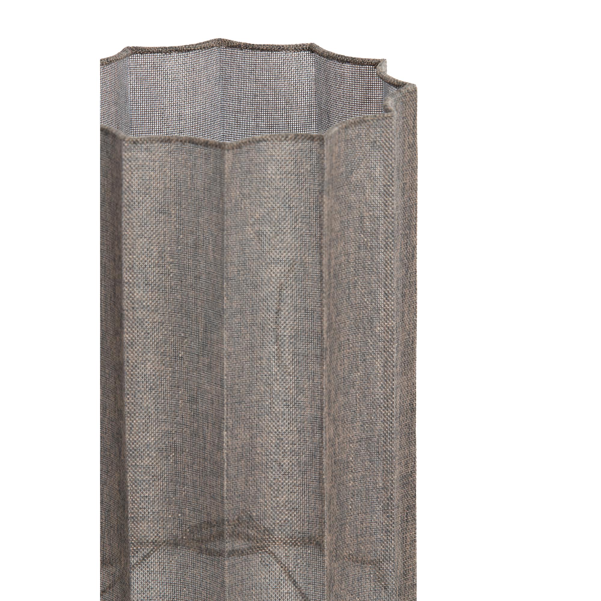 Brauner hoher Lampenschirm plissiert Light & Living Disli – Bild 3