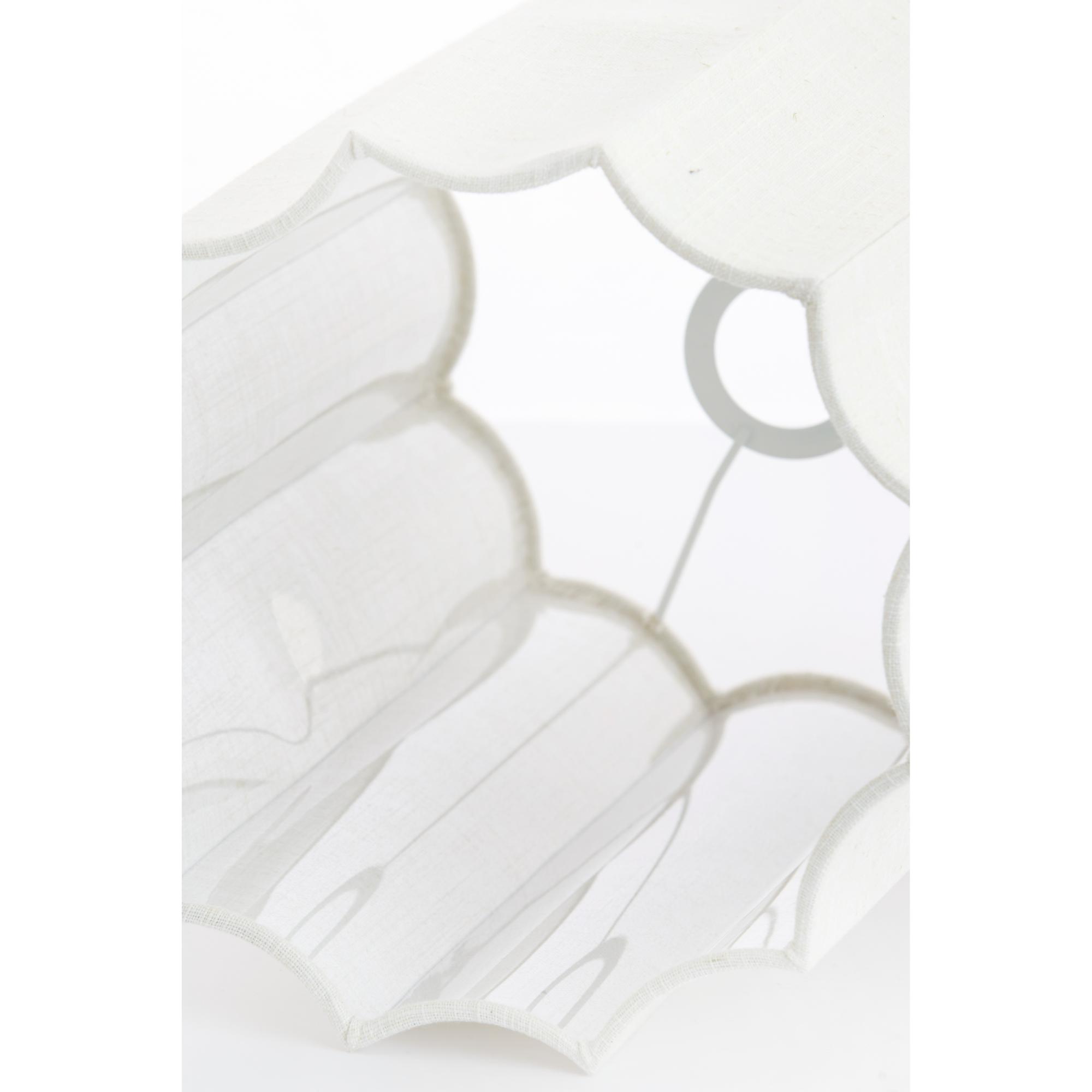 Hoher weißer Lampenschirm plissiert Light & Living Disli – Bild 4