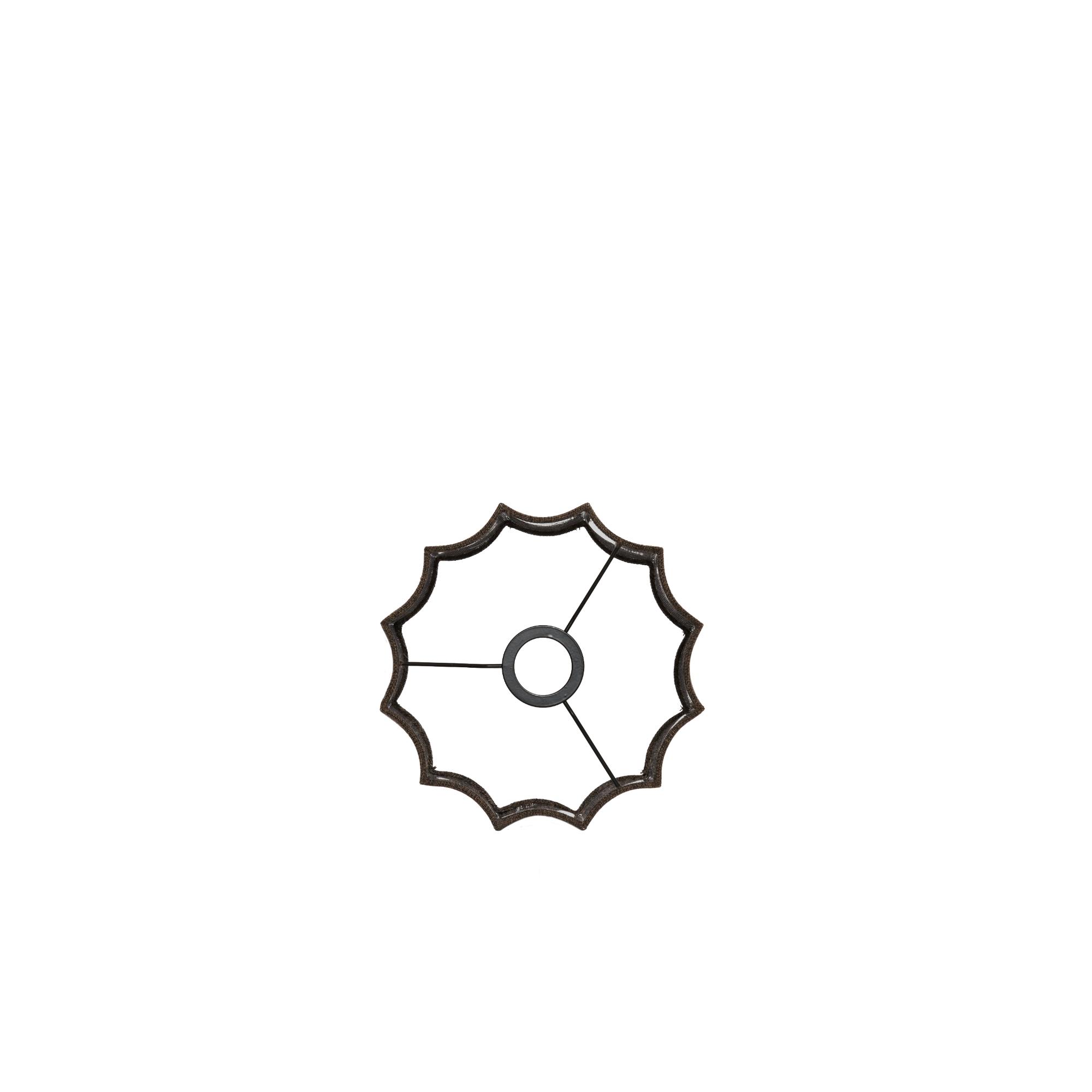 Plissierter hoher Lampenschirm braun Light & Living Disli – Bild 5