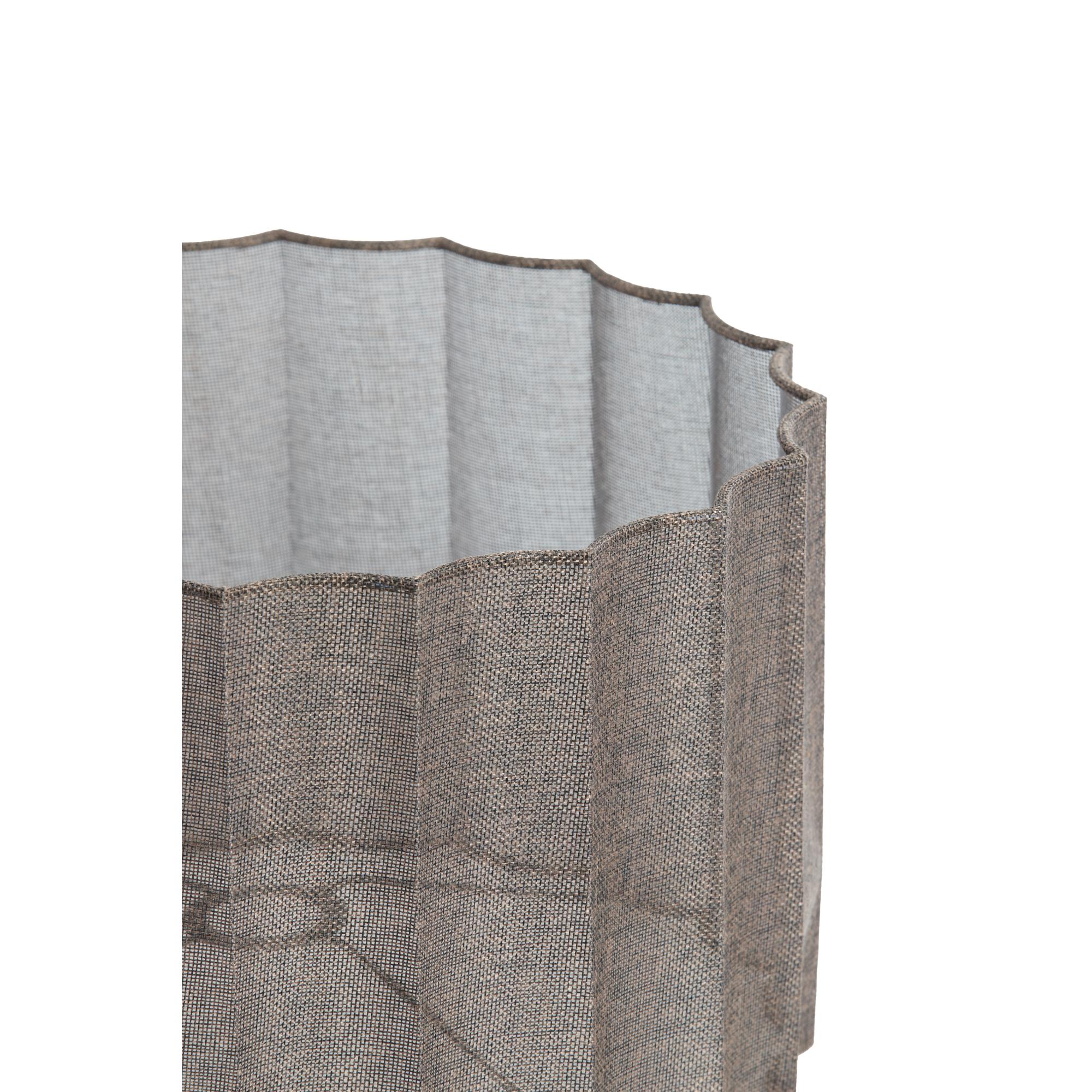 Zylinder-Lampenschirm plissiert braun Light & Living Disli – Bild 2