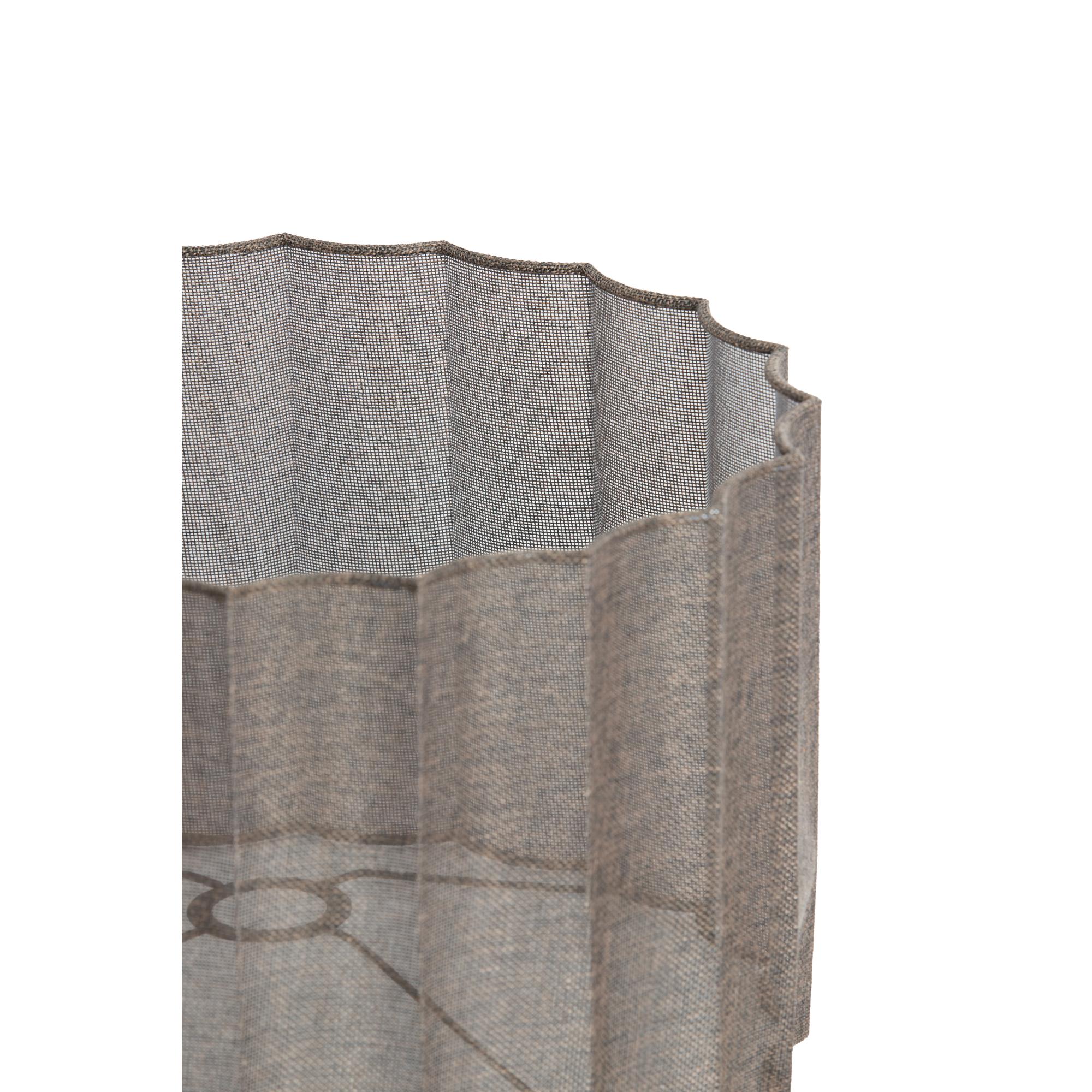 Zylinder-Lampenschirm plissiert braun Light & Living Disli – Bild 3