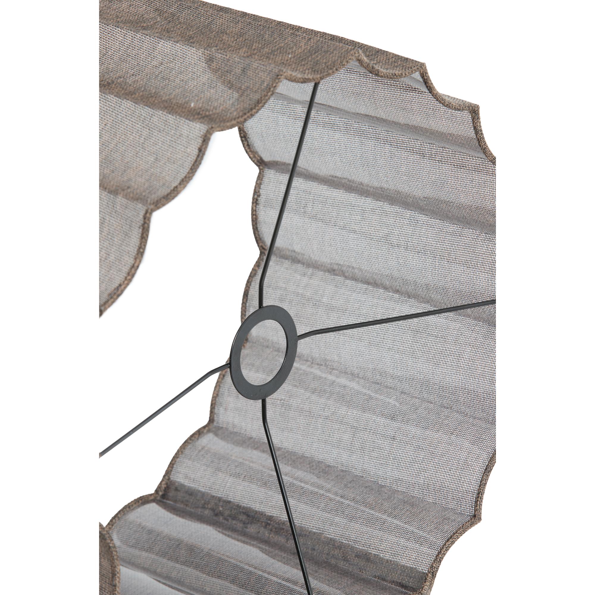 Zylinder-Lampenschirm plissiert braun Light & Living Disli – Bild 4