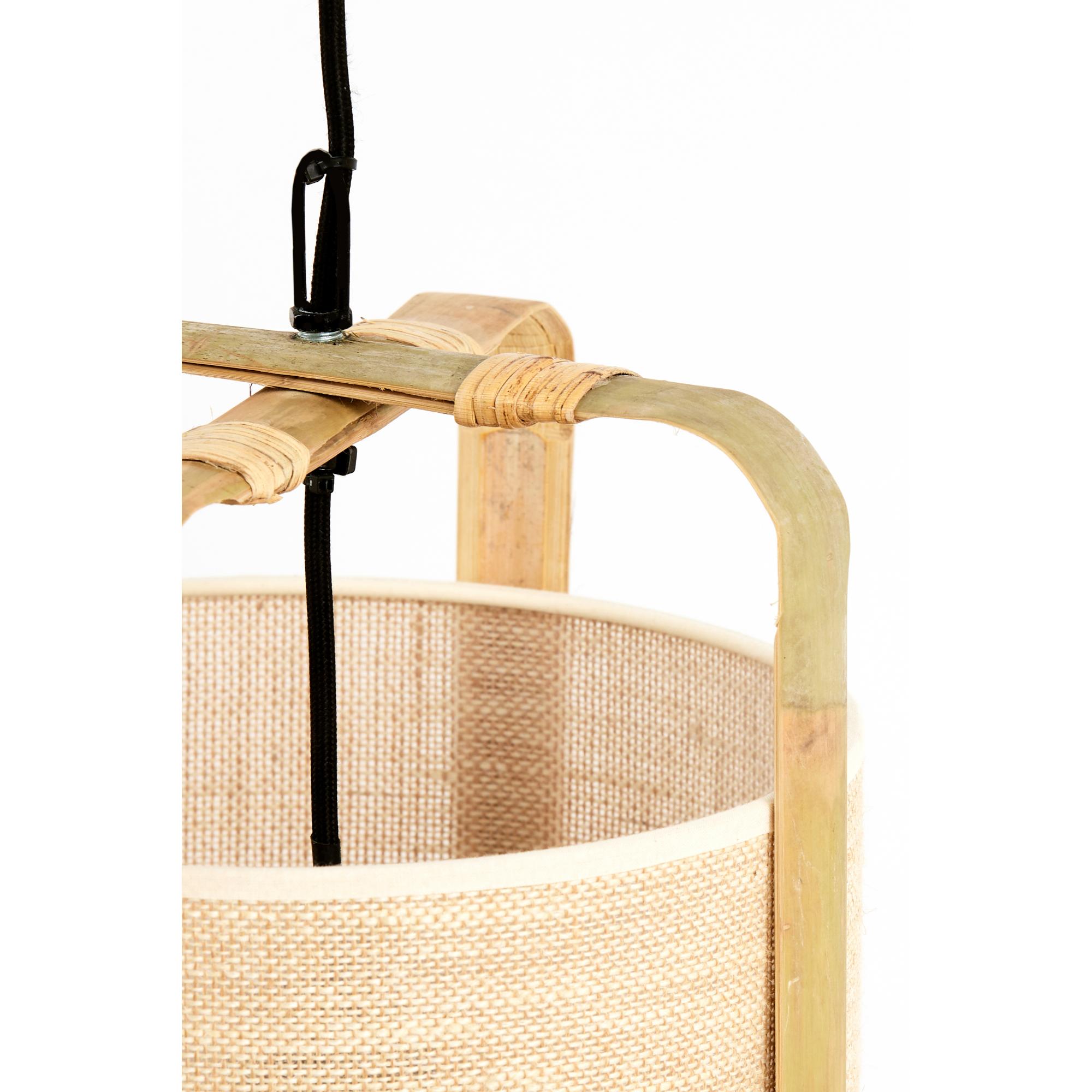 Beige Hängeleuchte Rahmen Bambus Light & Living Sendai – Bild 4