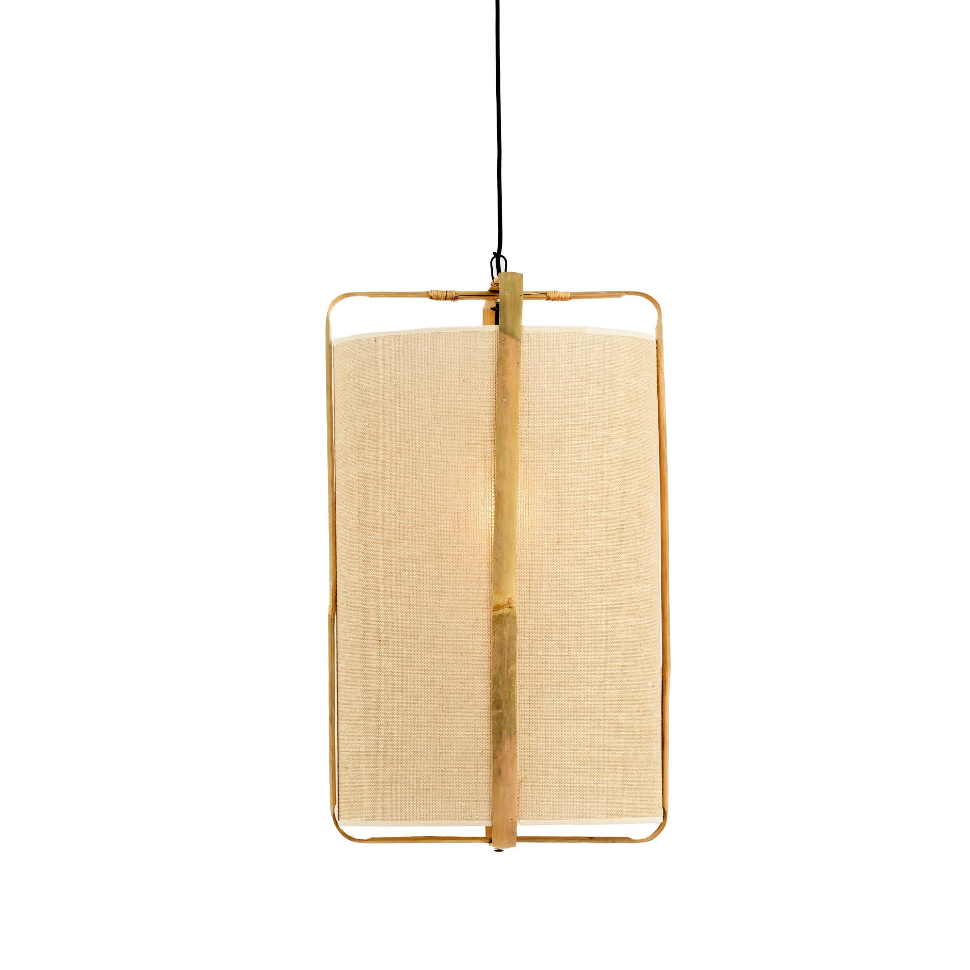 Beige Hängeleuchte Rahmen Bambus Light & Living Sendai – Bild 7