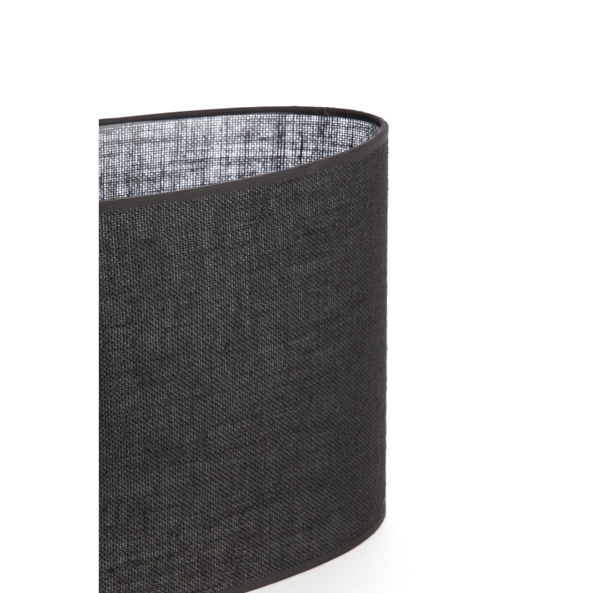 Jute-Lampenschirm schwarz oval Light & Living Sendai – Bild 4