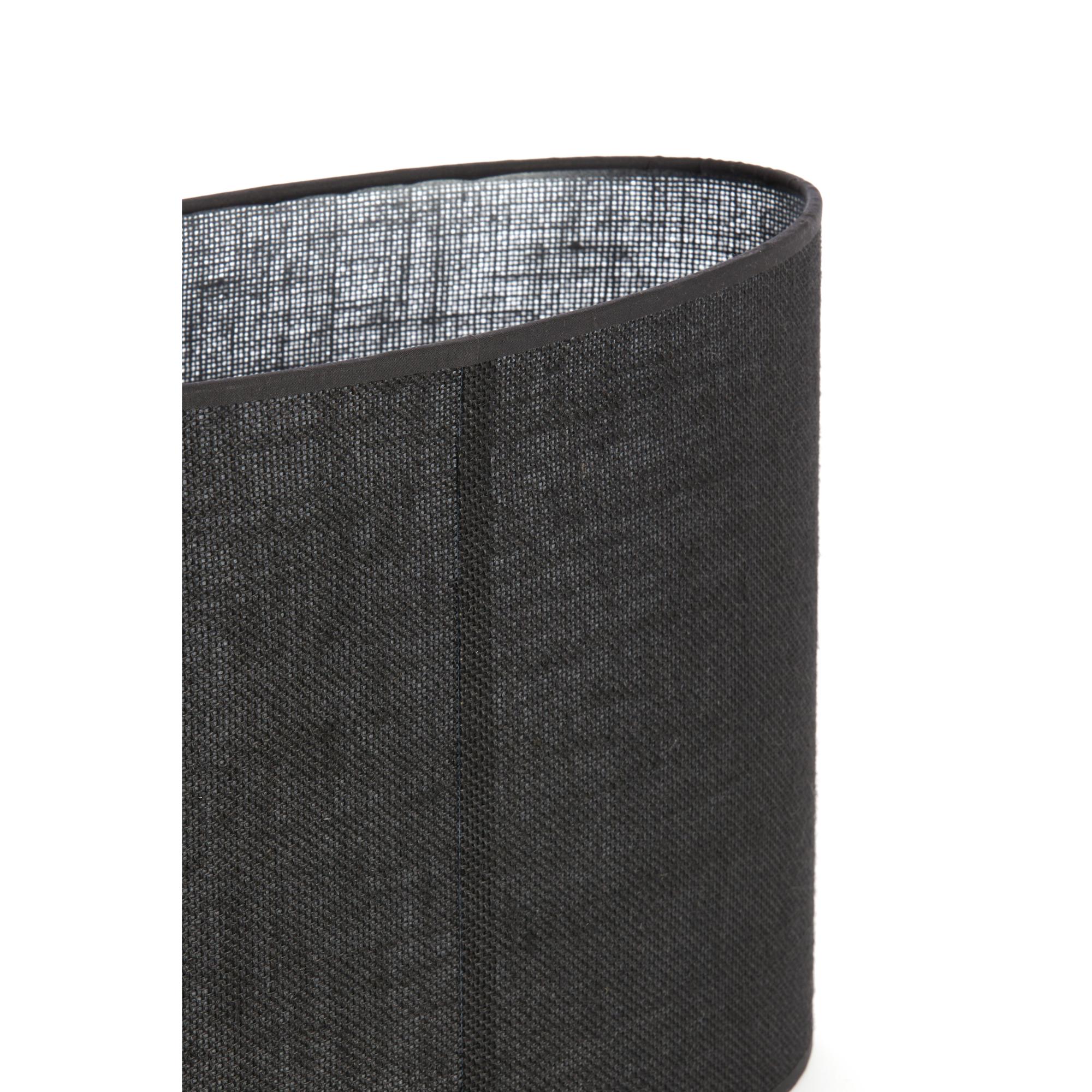 Jute-Lampenschirm schwarz oval Light & Living Sendai – Bild 5