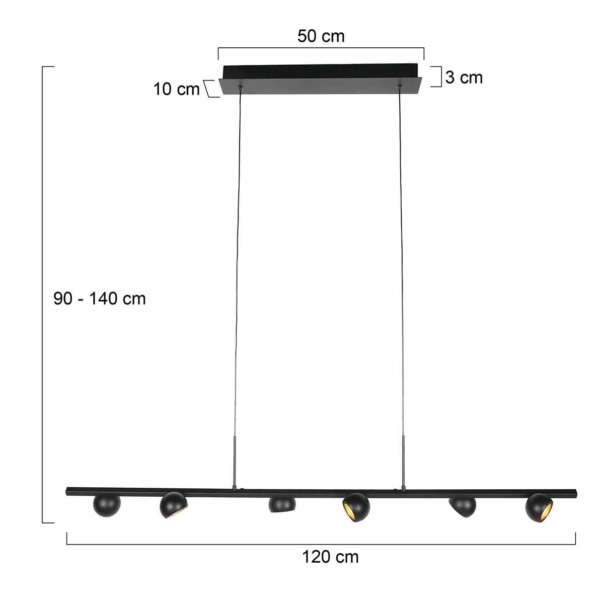 Retro-moderne Esstischlampe mit dimmbaren Spots Steinhauer Marcadore – Bild 6