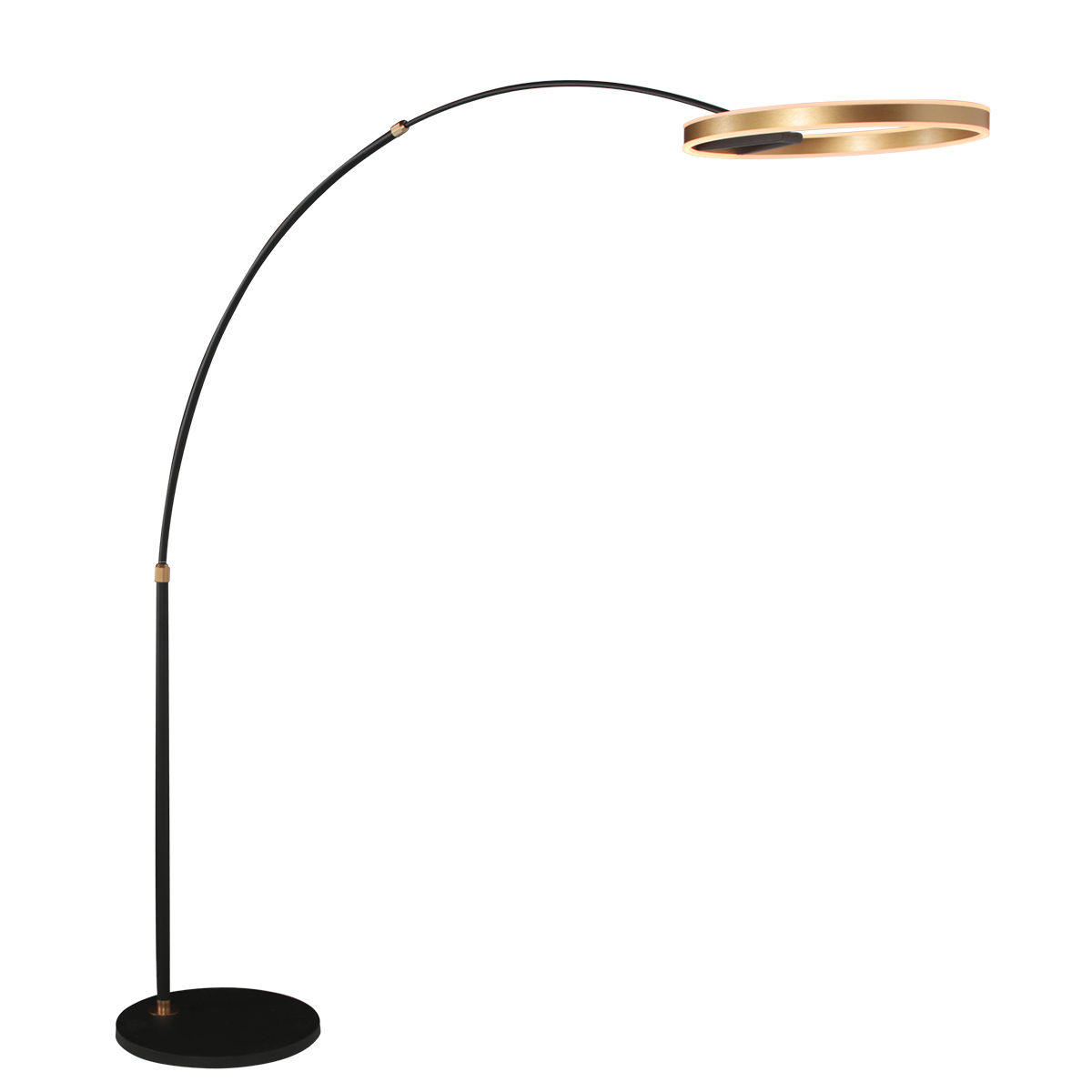 Moderne goldene Metall-Stehlampe Steinhauer Ringlux – Bild 16