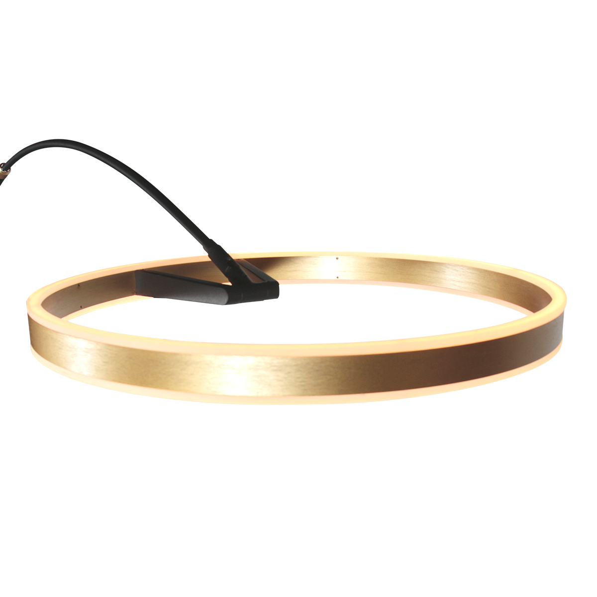 Moderne goldene Metall-Stehlampe Steinhauer Ringlux – Bild 3