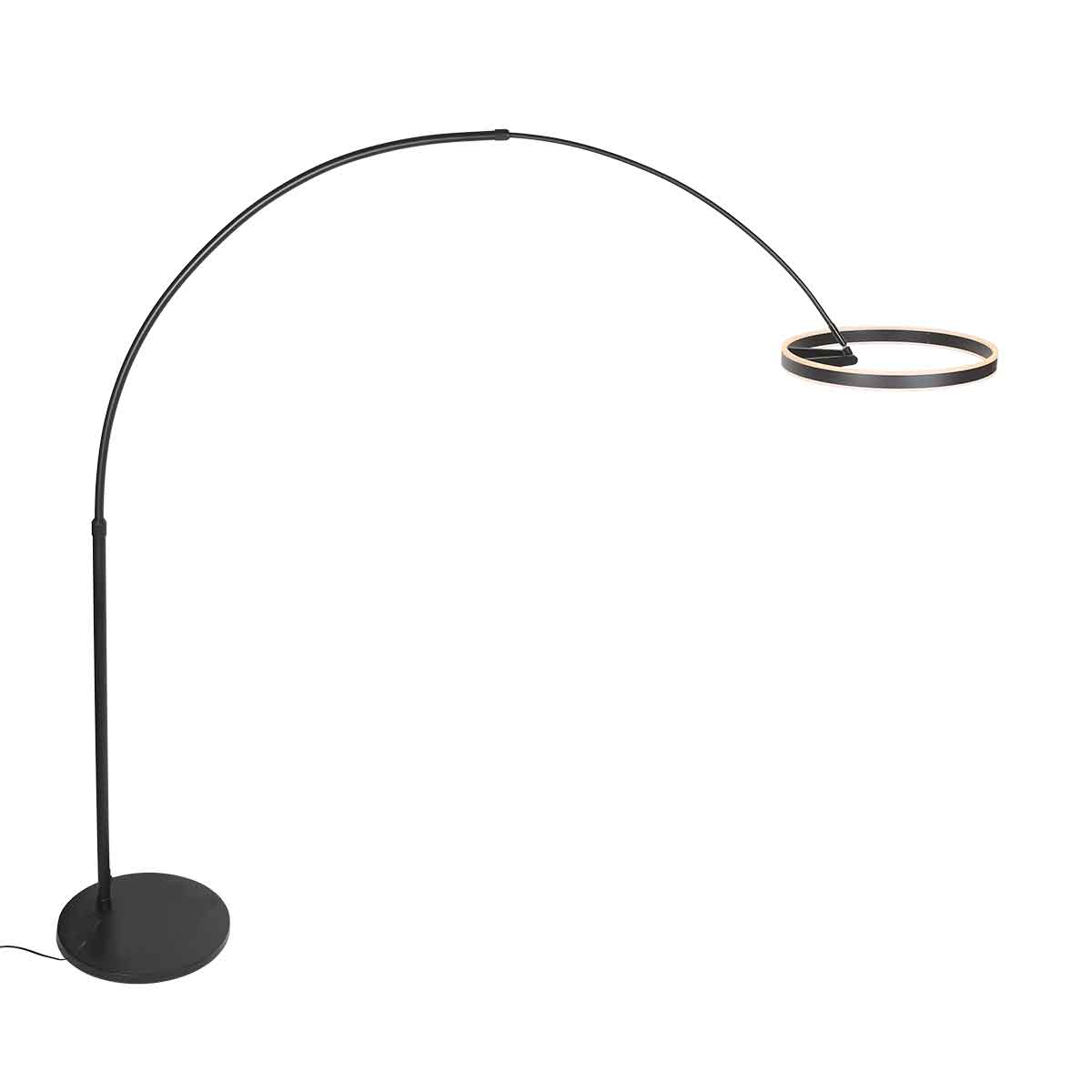 Moderne schwarze Metall-Stehlampe Steinhauer Ringlux – Bild 17