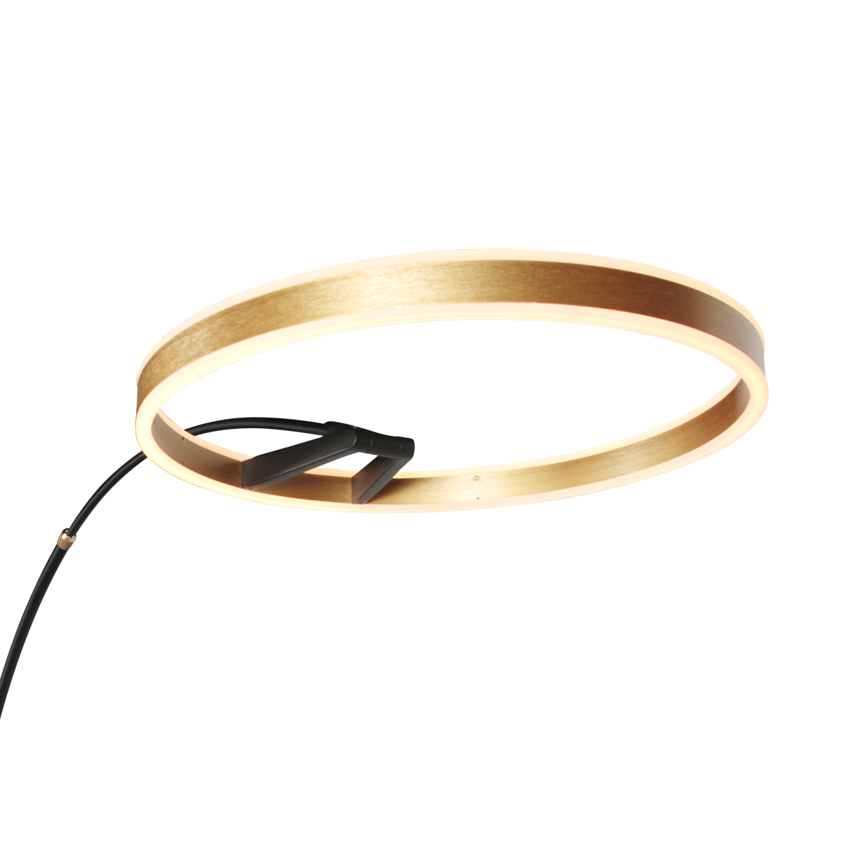 Moderne goldene Metall-Stehlampe Steinhauer Ringlux – Bild 4
