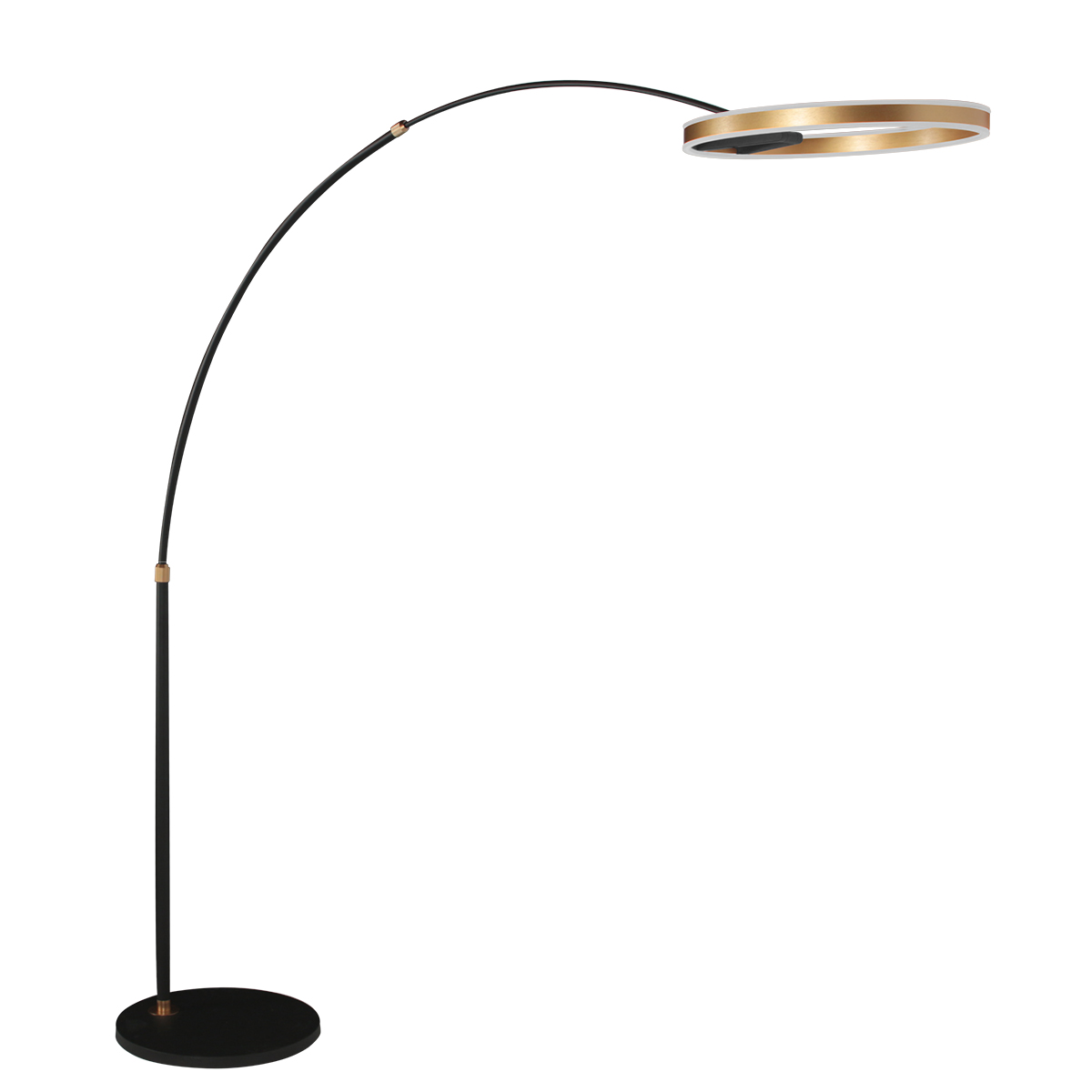 Moderne goldene Metall-Stehlampe Steinhauer Ringlux – Bild 15