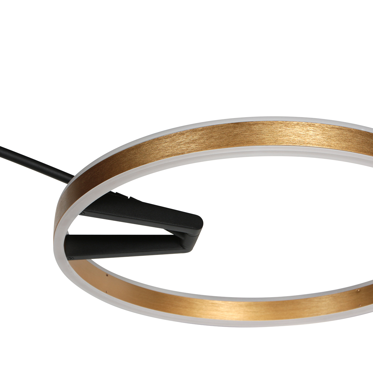 Moderne goldene Metall-Stehlampe Steinhauer Ringlux – Bild 10