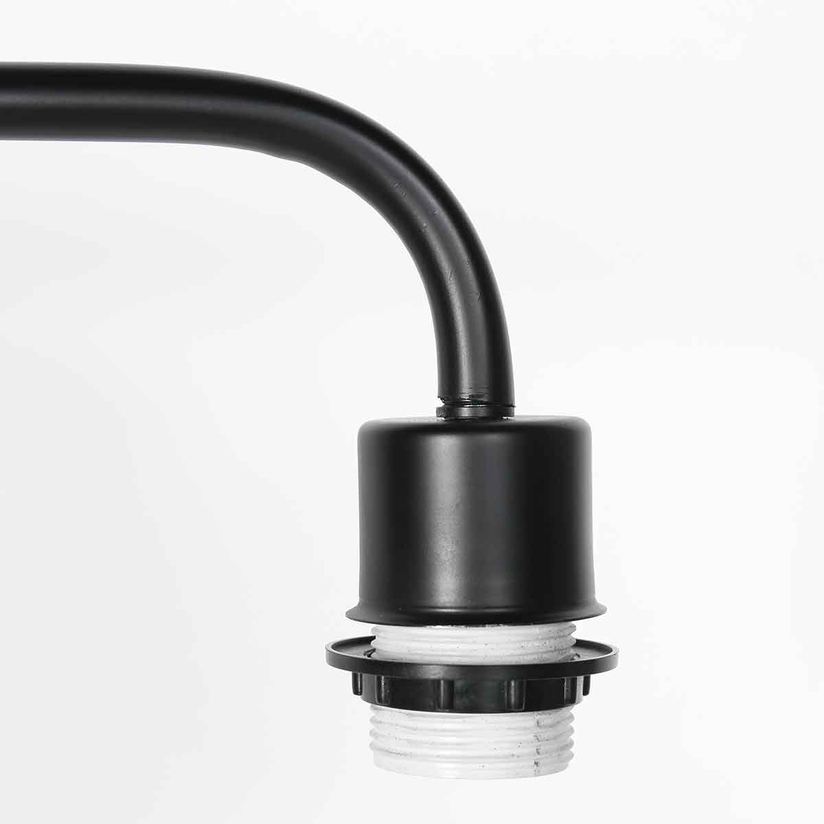 Moderne schwarze Stehlampe aus Bambus und Metall Steinhauer Bloeba – Bild 4