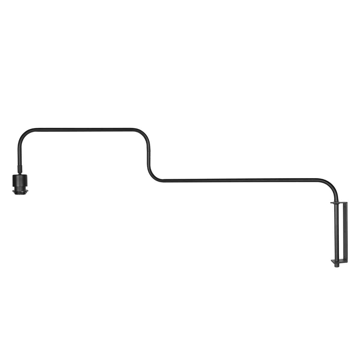 Trendige schwarze Metall-Wandleuchte Steinhauer Bloeba – Bild 2