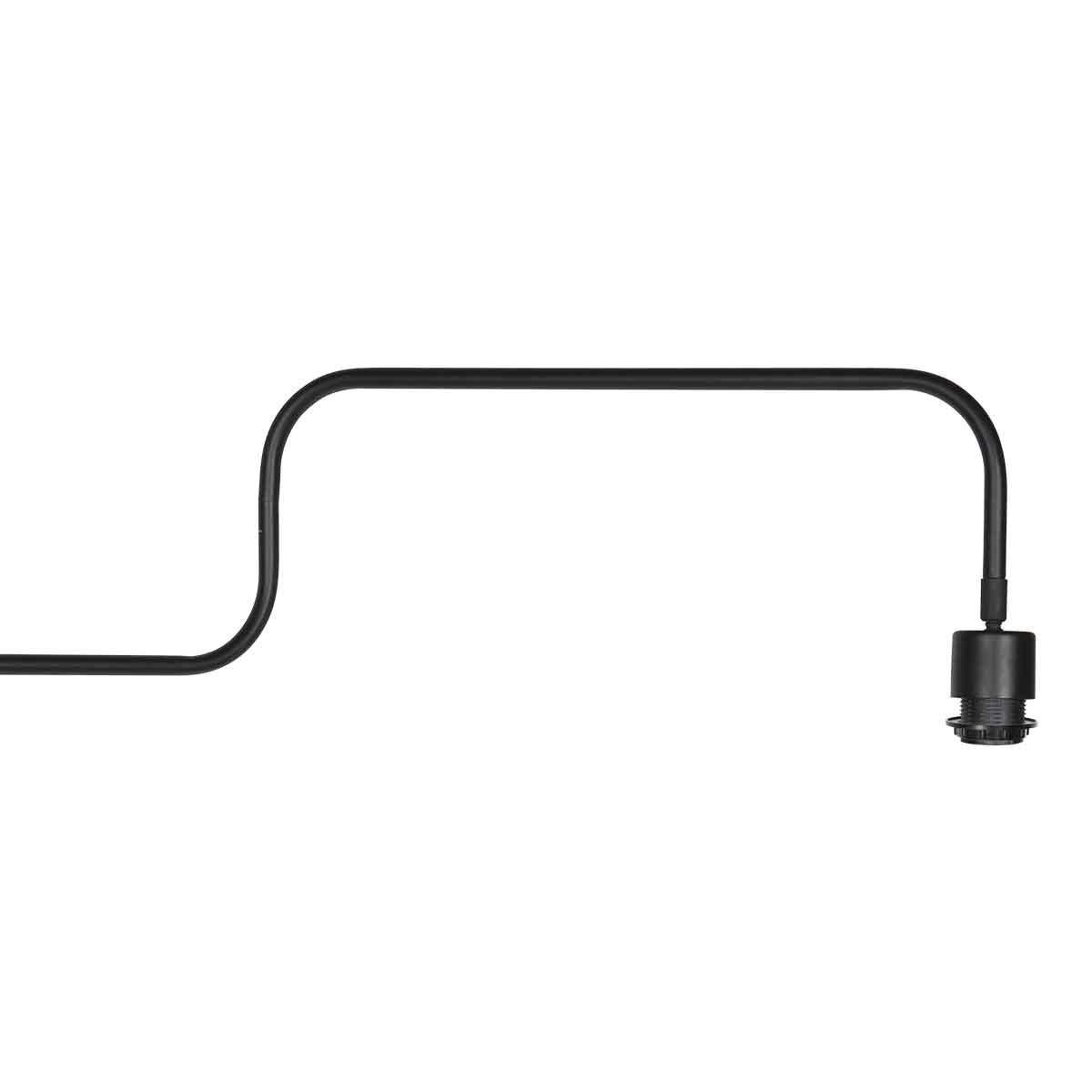 Trendige schwarze Metall-Wandleuchte Steinhauer Bloeba – Bild 3