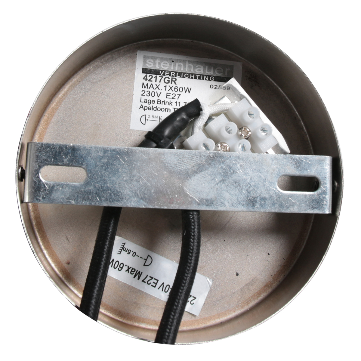 Graue Hängelampe mit offener Ringstruktur Steinhauer Halo Cirque – Bild 13