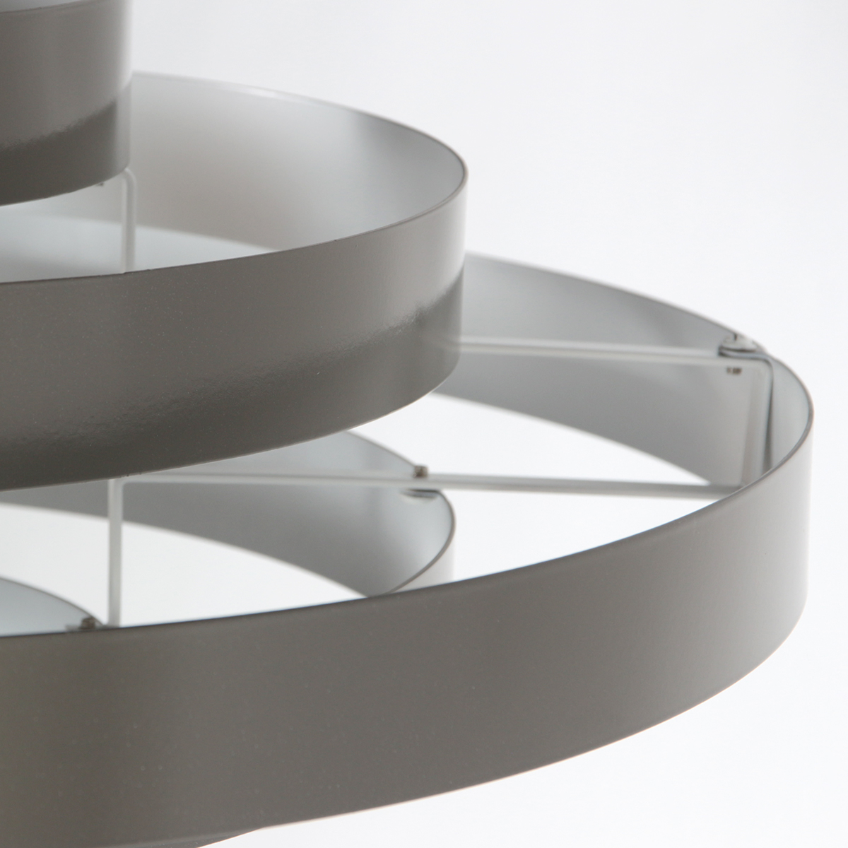 Graue Hängelampe mit offener Ringstruktur Steinhauer Halo Cirque – Bild 6