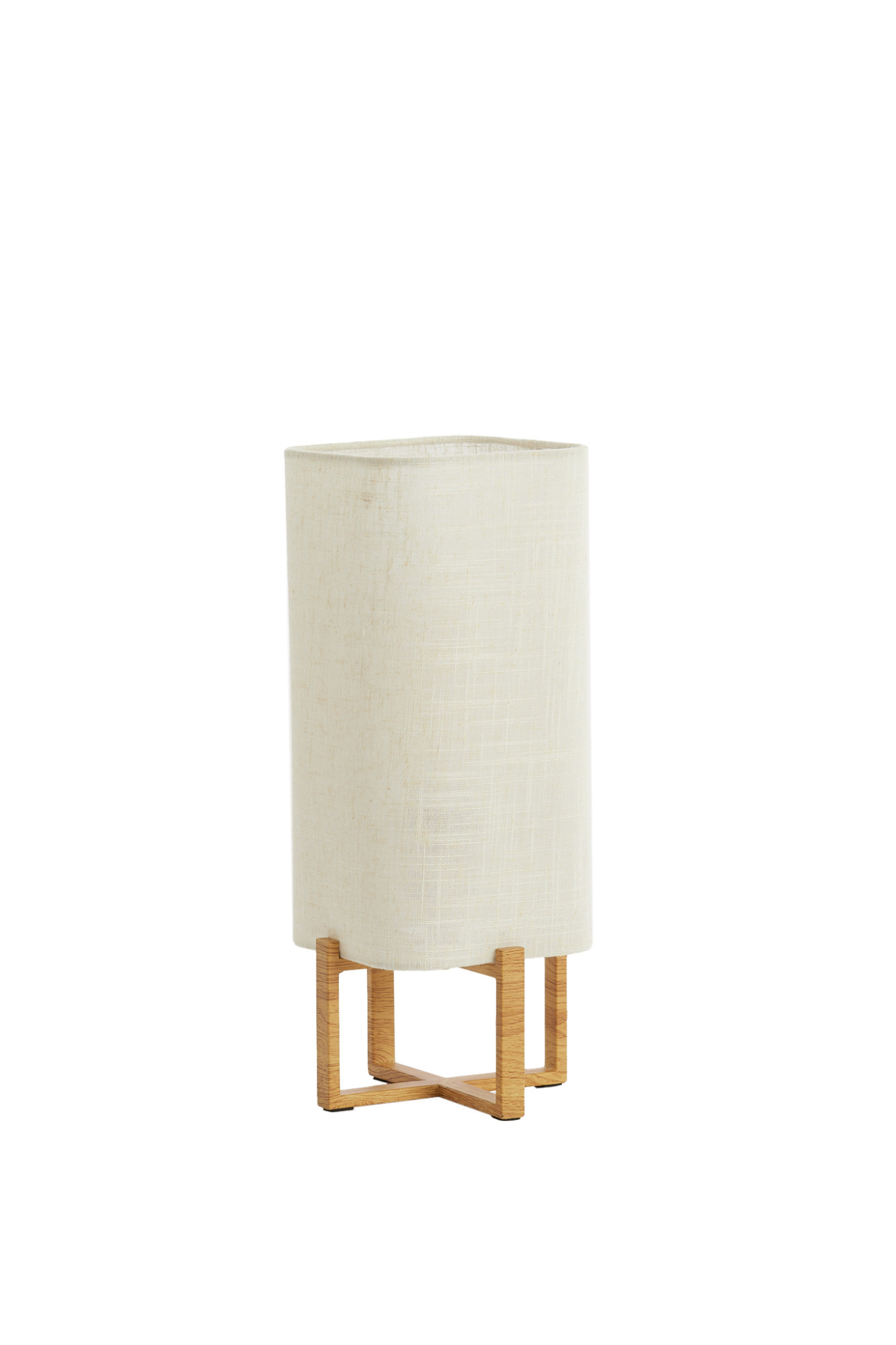 Rechteckige Tischlampe aus weißem Stoff Light & Living Wyn – Bild 3