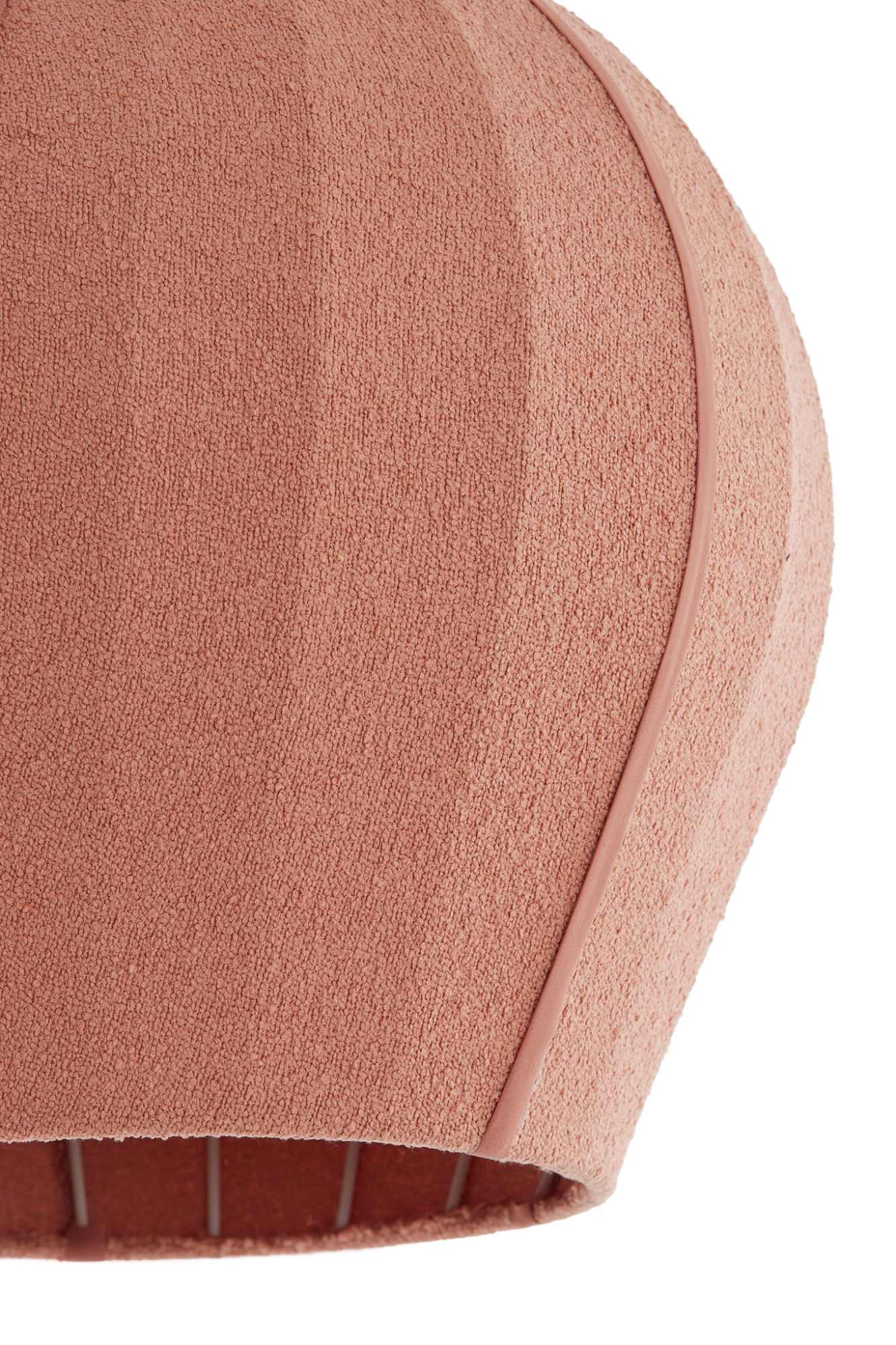 Kugelförmige rosa Stoff-Hängelampe Light & Living Zagori – Bild 3