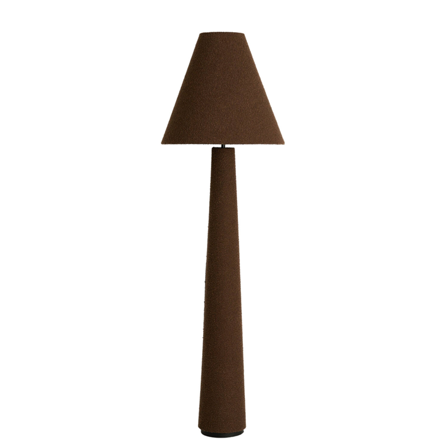 Vintage-Stoffstehlampe in Braun Light & Living Devia