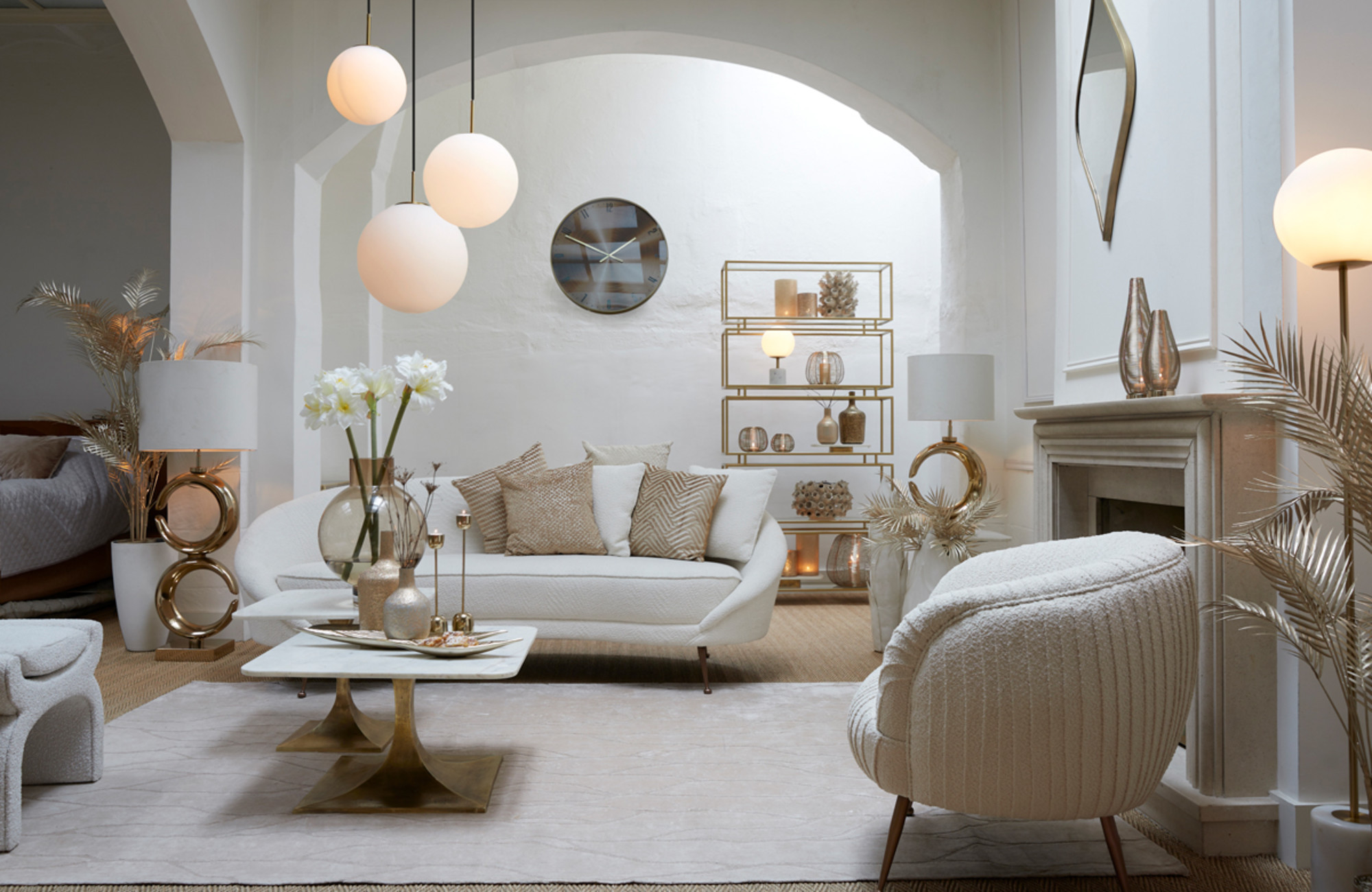 Basis der designlampe in goldfarbe Light & Living Maan – Bild 5